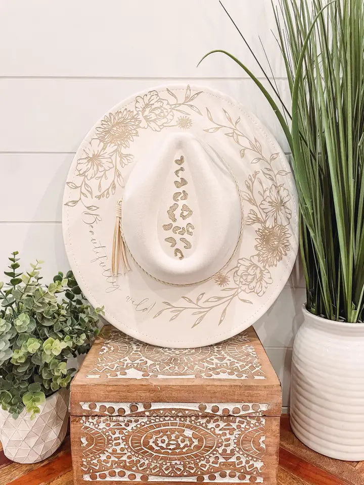 Engraved beautifully wild fedora
